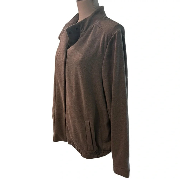 Lane Bryant Button Front Fleece Jacket Heather Gray Women’s Size 18/20 - Picture 3 of 11